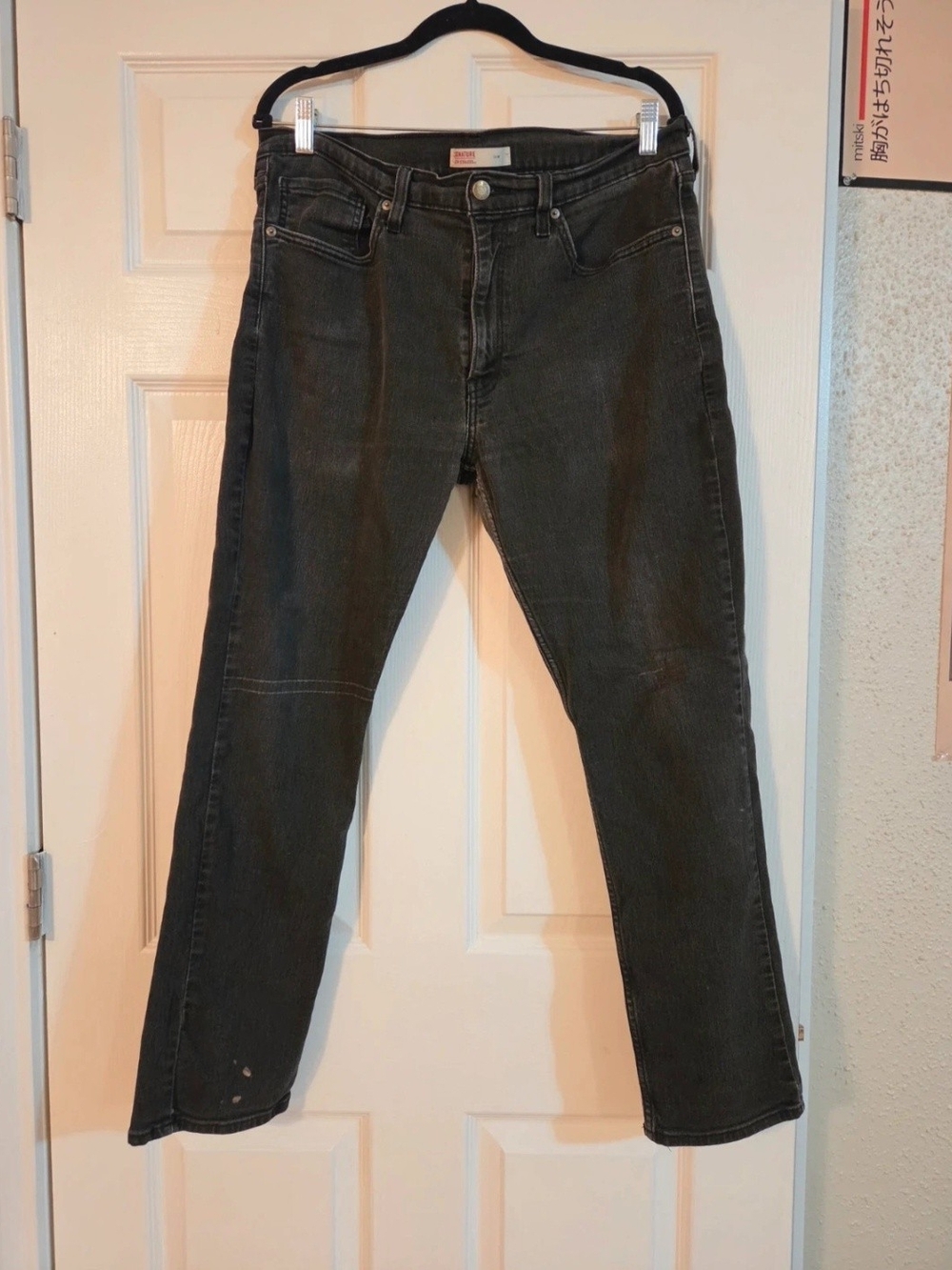 Signature by Levi Strauss Men's Relaxed Jeans - Charcoal Black
